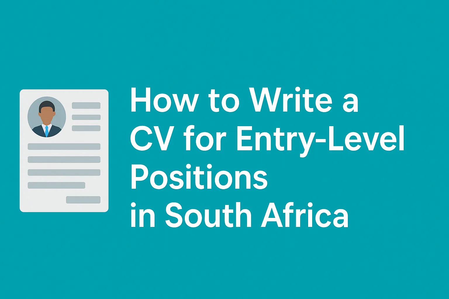 How to Write a CV for Entry-Level Positions in South Africa